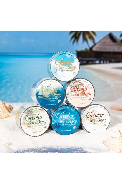 Choice Blue 6-roll set - Beach Scenery Tape Combination, Beach Diary Series -...