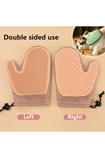 choice2 Pink Pet Grooming Glove Efficient Cat Dog Hair Remover Gentle Massage...
