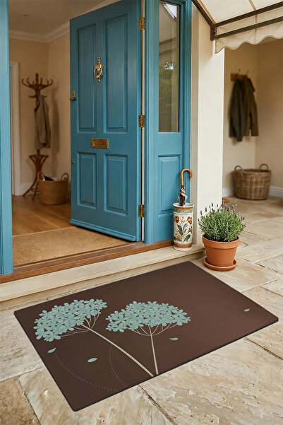 Valerine Life سجادة أمام الباب مقاس 45×70 سم، قاعدة غير قابلة للانزلاق، للاست...