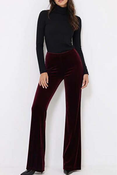 trikobis NORMAL WAIST NORMAL SLINGVELVET PANT
