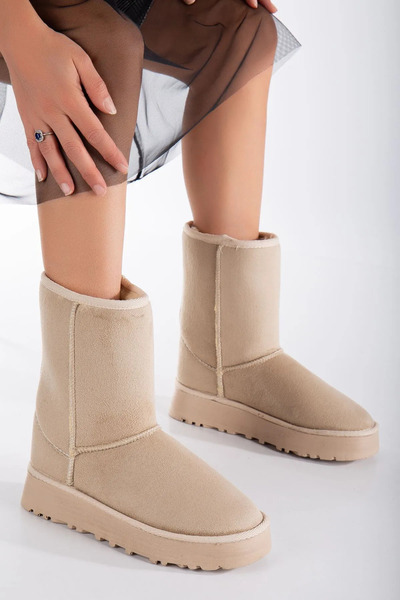 MaskButik Celio Thick Sole Ugg Beige