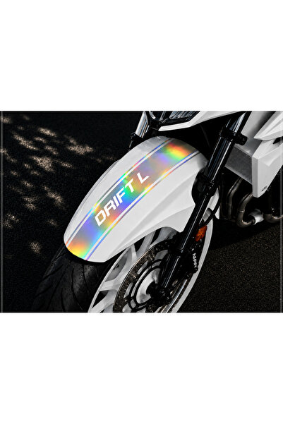 AlpiLeo Drift L Ön Çamurluk Stickerı Tek Renk Kesim Folyo | Motosiklet Çamurl...