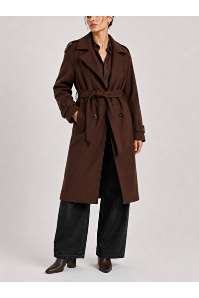 PERADO New Season Lined Premium Quality Women's Cashmere Coat with Brown Belt