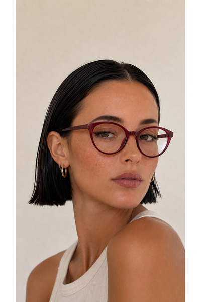 LOOKUP Leo- Blue Light Protection Cat Eye Glasses Are Optically Compatible fo...