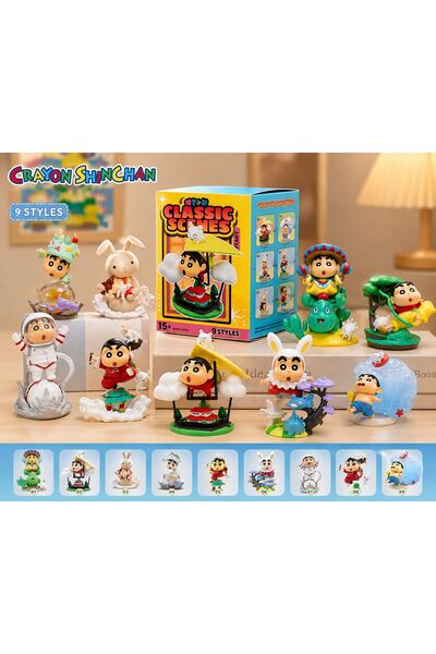 Natavanbutık Japon Shin Chan Eğelence Serisi Rastgele Model Mini Figür – 8 cm