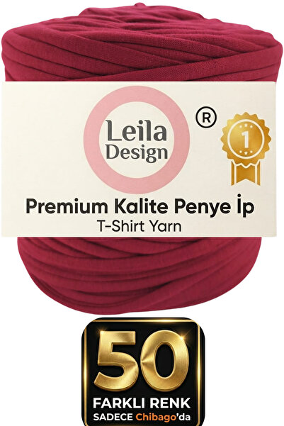 Leila Design Bordo Penye Ip (600-650GR) 1adet Fiyatıdır