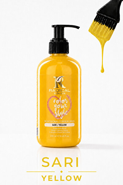 Radical Color Su Bazlı Saç Boyası 250 Ml Sarı