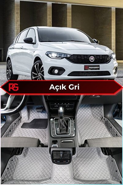 PASPASGRAFT FIAT EGEA CROSS 2020-2026 Açık Gri 8D Diamond Premium Havuzlu Der...