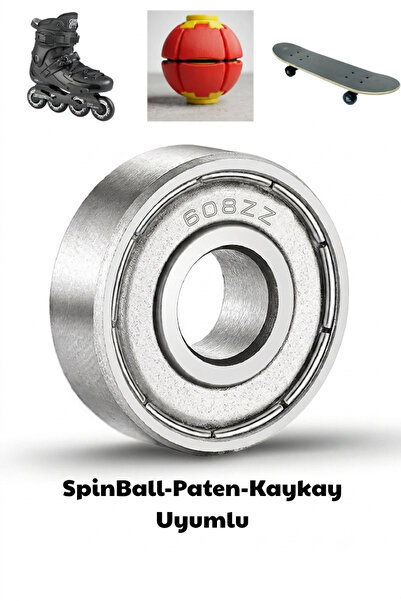 BDR 100 Adet 608ZZ Rulman - SpinBall, Cam Balkon, 3D Yazıcı, Paten ve Kaykay ...