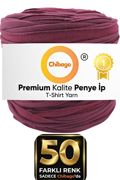 Chibago Bordo 061 Penye Ip Büyük Boy 650 gr 130 Mt Örgü Ipi