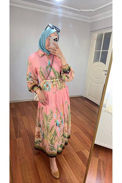 ebrulied Luna Flora Pink Elbise