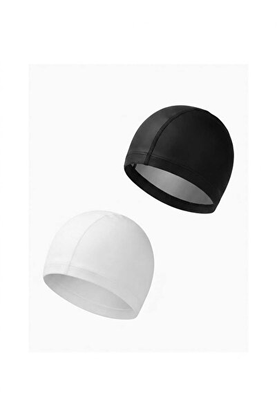 LEOXOL Swimming Cap | 2 Piece Silicone Swim Cap Set | Stretch Fit Pool Caps f...
