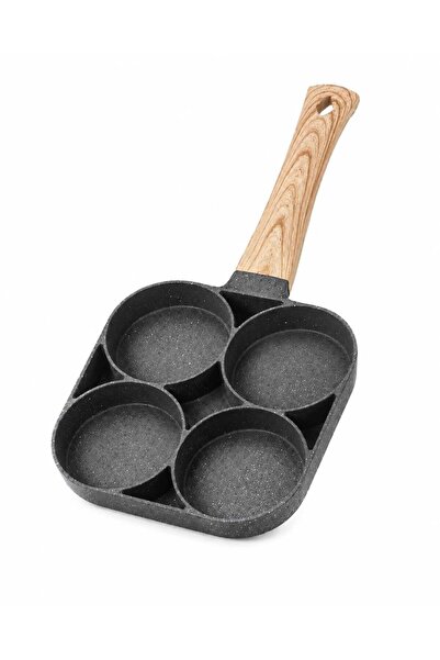 LEOXOL 4 Cup Egg Frying Pan Non Stick | Aluminum Breakfast Omelette Pan | Mul...