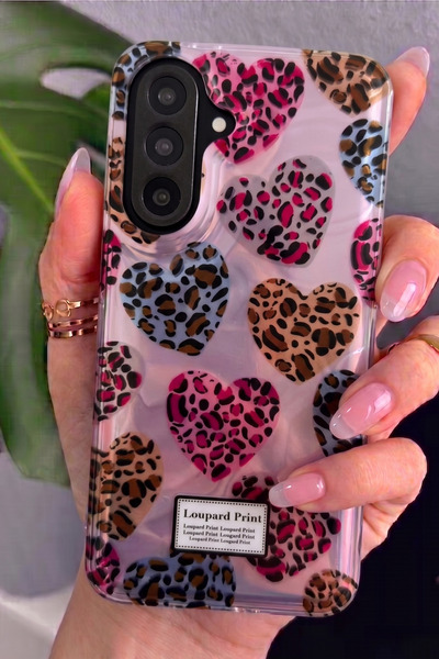 Rivor Samsung Galaxy S26 Uyumlu Kılıf Kamera Çıkıntılı Çok Renkli Leopar Dese...