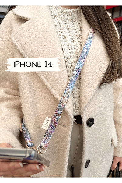 iPhone 14 Shine Sirena Telefon Askısı - Askılı Telefon Kılıfı