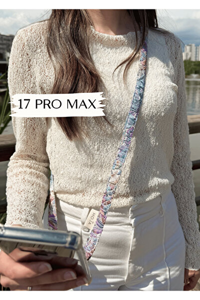 iPhone 17 Pro Max Shine Sirena Telefon Askısı - Askılı Telefon Kılıfı