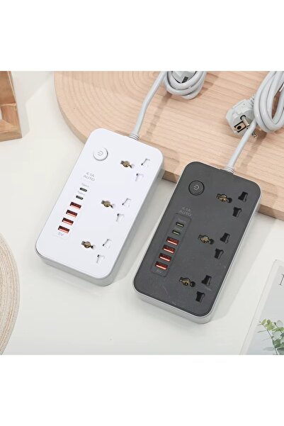 Zen Store Rapid Connect Surge Shield 2500W with 6 USB Ports 4USB(4.1A)+2 PD P...