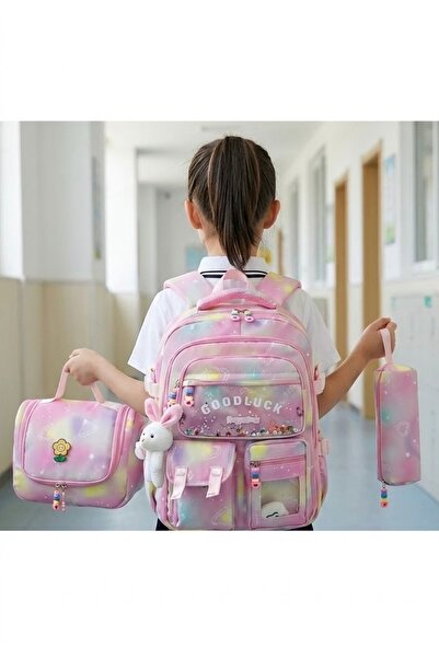 My Easy Shop Kawai Model Okul Çantası Beslenme Kalem Çantası SET Kore Stili