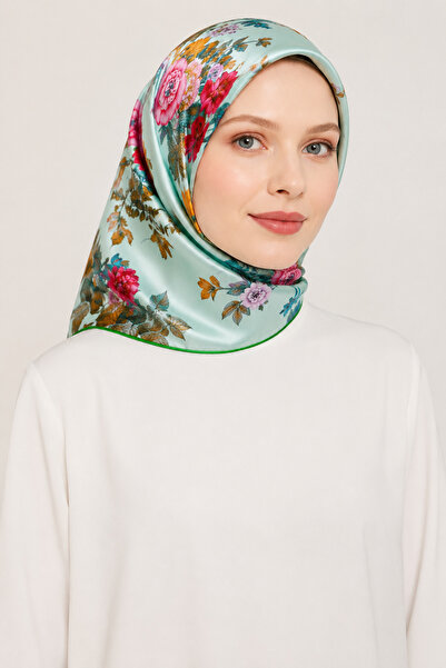 Pierre Cardin سورا وشاح حرير 43363 نمط مختلط أخضر فستقي