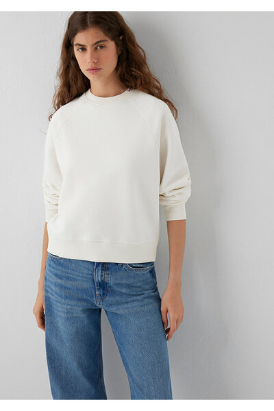 Mavi Ekru Basic Sweatshirt 1S10578-70049