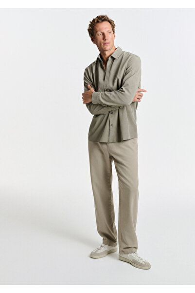 Mavi Keten (Tencel TM) Lyocell Karışımlı Bej Jogger Pantolon 0010628-70146