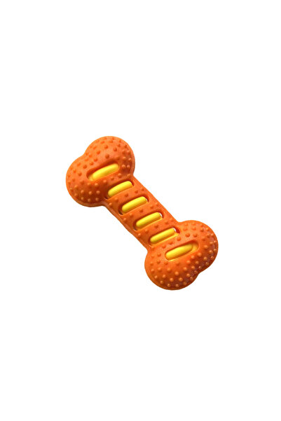 Choice orange Indestructible Dog Chew Toys for Teething Puppies Squeaky Rubbe...