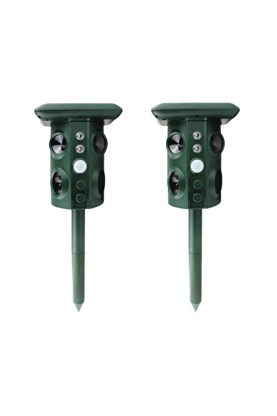 Choice1 STC-669-2pcs Solar Rechargeable Animal Repellent, Rat Repellent, Suit...