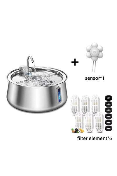 Choice Premium version Cat Fountain Stainless Steel Pet Water Feeder 4L Large...