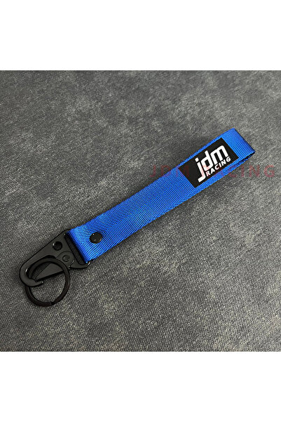 choice2 1pc blue Hot Car Keytags Strap Keychain Emblem Nylon Webbing Blue Str...