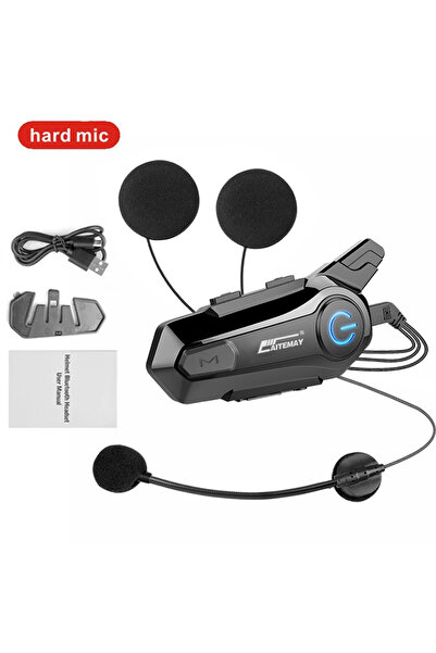 Kebidumei 1PC Hard Helmet Bluetooth Headphone Motorcycle Helmet Intercom Head...