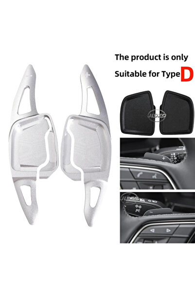 choice2 For Type D Silver Aluminum Steering Wheel Paddle Shifter Extension Fo...