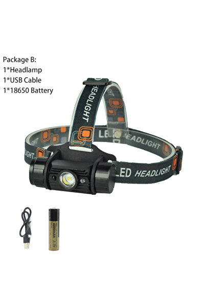 Choice1 مصباح أمامي LED من B BORUiT 020 مع مستشعر حركة، 1000 لومن، قابل لإعاد...