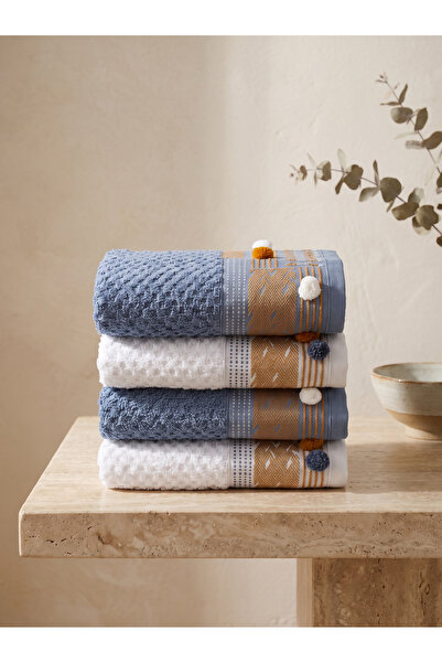 Dantela KOD-9830 50X90 SET PROSOAPE DE MÂNĂ DIN BUMBAC JACQUARD (4 BUCĂȚI) - ...