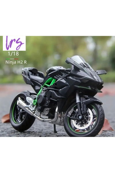 LRS STORE Toy Metal Model Motorcycle Kawasaki Ninja 12 cm 1/18 Gift Motor Fig...