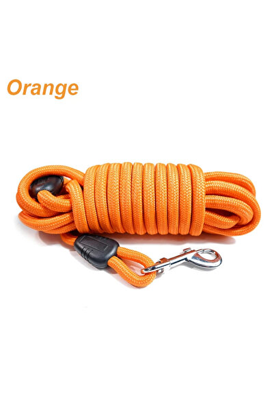 Choice 5m Orange Long Training Dog Leash 5M 10M 15M Heavy Duty Nylon Recall L...