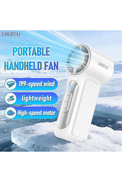 choice2 white 2026 All-New Upgraded Handheld Cooling Folding Fan ,Powerful Wi...