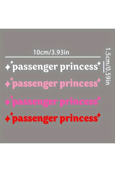 Choice set 4pcs/set Passenger Princess Car Stickers Funny Creative Stickers F...