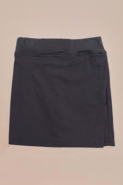 Fulla Moda Basic Beli Lastikli Kız Çocuk Şort Etek