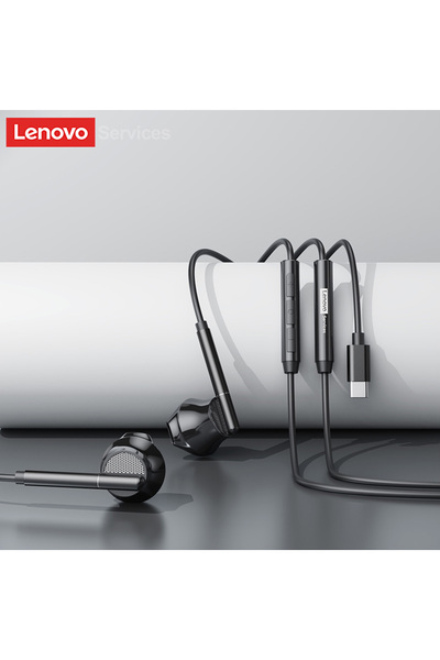 Choice1 Lenovo Black TypeC Lenovo YF28 Wired Headphones In-Ear Type-C/3.5mm J...