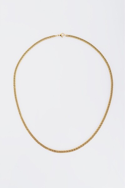 Crupt Studio 4mm X 55cm Cuban Chain Steel Chain Necklace Ka1012Al