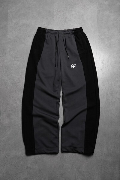 Crupt Studio Anthracite Starfall Super Baggy Men's Sweatpants