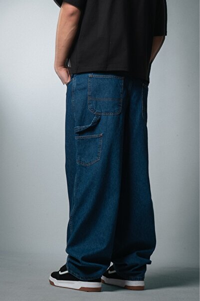 Crupt Studio Pantaloni de blugi pentru bărbați, stil Streetcrafted, albaștri,...