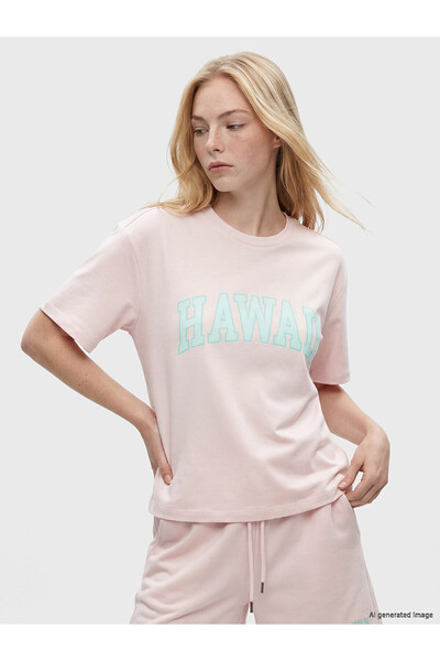 LC Waikiki Alita city women's soft touch printed t-shirt with a difference