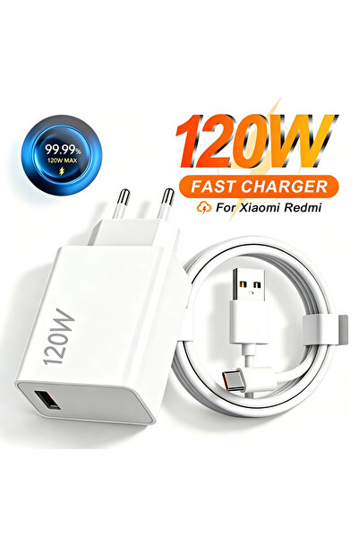 Choice 120W Charger Cable EU Plug - 1m Cable 120W 6A Super Fast Charger For X...