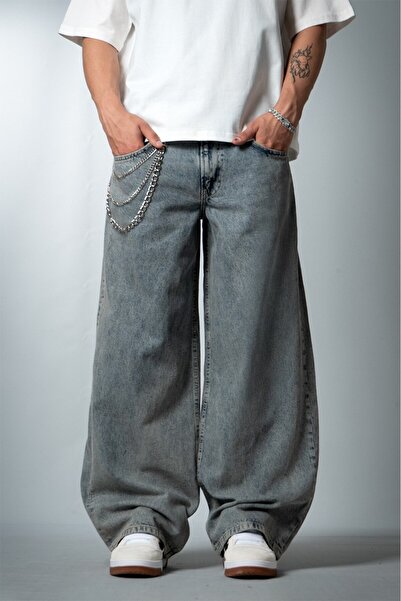 Super Rare Wide Leg Super Baggy Jean Men's Trousers Us3967Mv