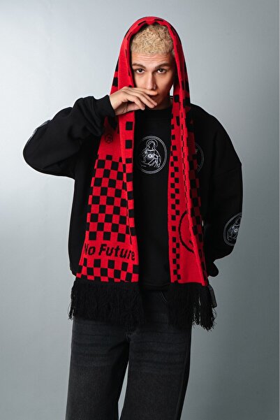 No Future Sad Boy No Future Double Sided Scarf Nf0178Kzsy