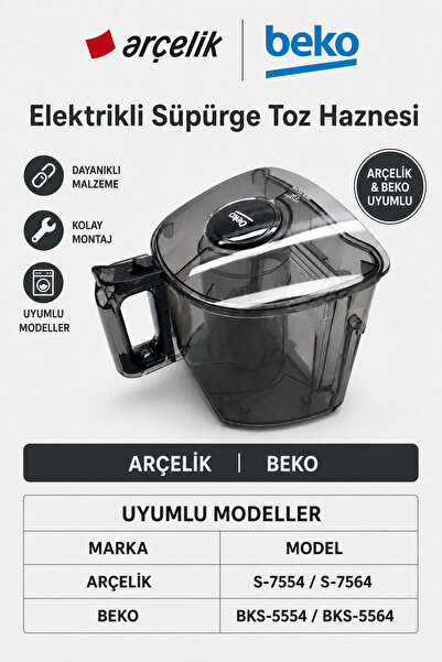 Arçelik Beko Bks-5564 - Bagless Silicone Superge Dust Container