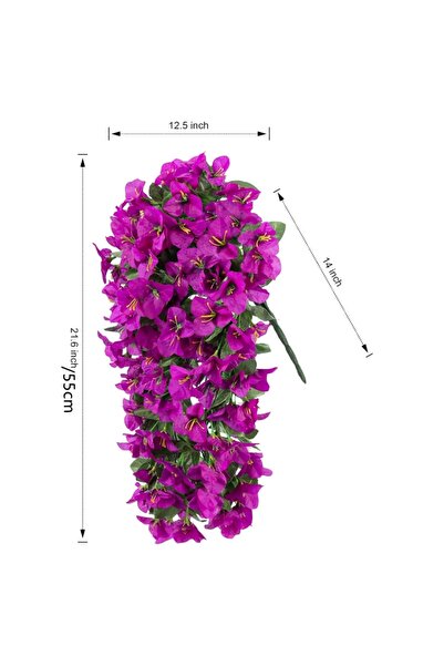 Choice1 1 pc PURPLE Artificial Flowers Vine Bougainvillea Wedding Home Room V...
