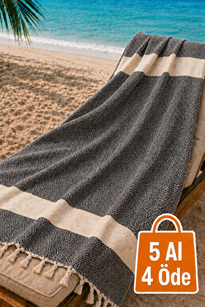 Hig Store Diamond Peshtemal 100% Cotton Fringed - 90X170 Size Beach Pool Spa ...