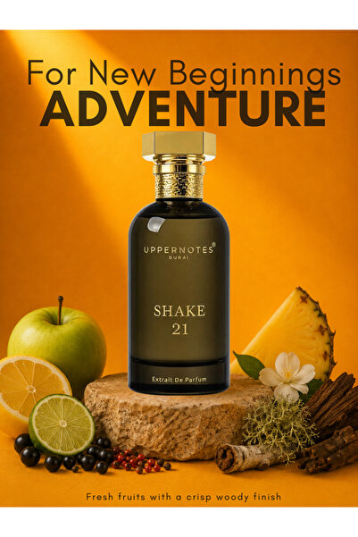 Uppernotes Shake 21 Extrait de Parfum for Men 100ml | Bergamot, Pineapple, Bl...